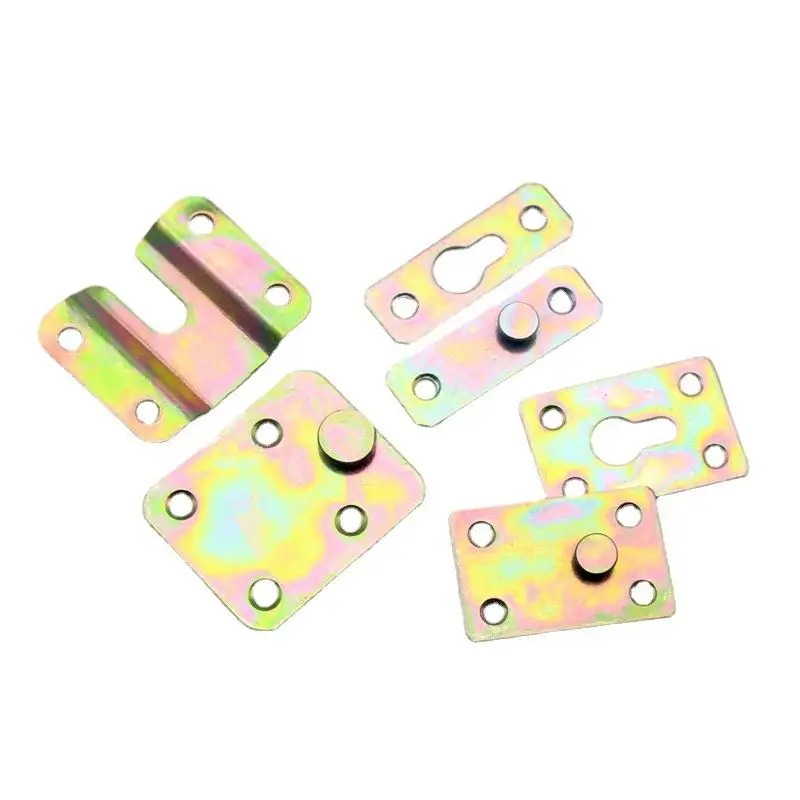 1Set Iron Hook Up Wood Bed Fittings Connectors Bed Brackets Frame Connecting Furniture Hinge Fitting Connector Lock