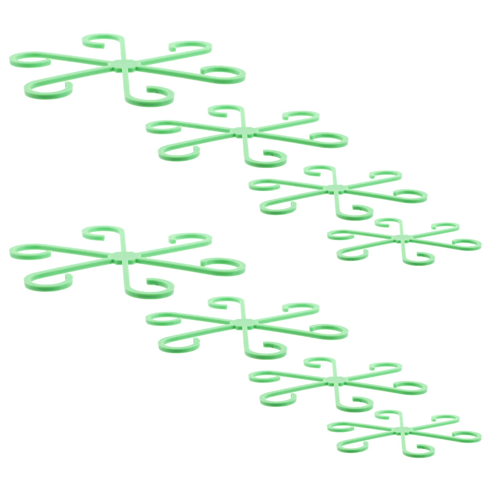 

8 Pcs Plant Support Frame Stem Holders for Indoor Plants Flower Pole Stand Orchid Sticks Reusable Plastic