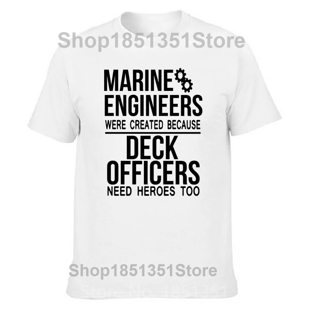 Funny Marine Engineer T Shirts Graphic Cotton Streetwear Short Sleeve O-Neck Harajuku  Awesome Joke T-shirt Mens