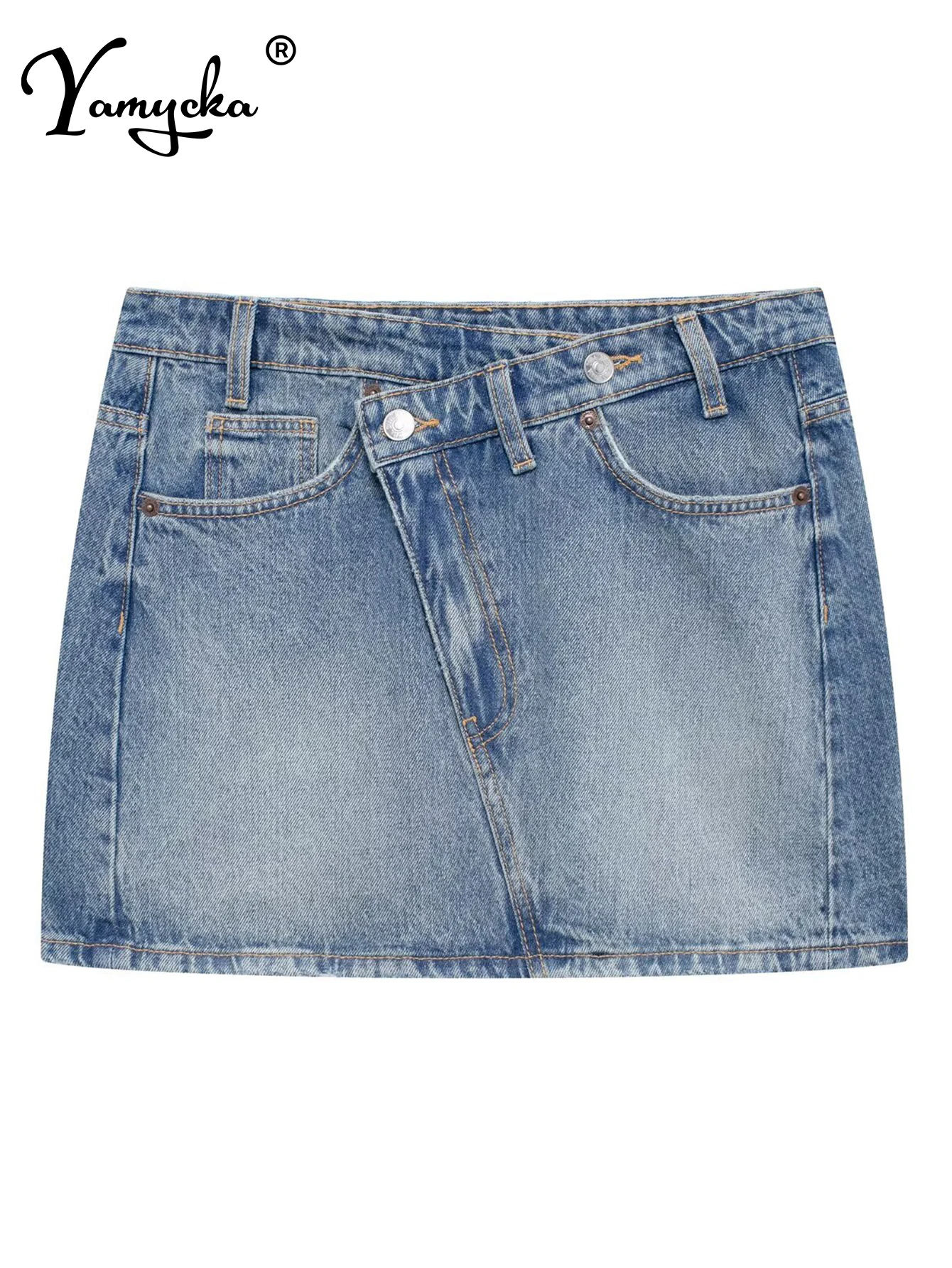 

Sexy vintage black denim mini skirt women summer fashion casual streetwear short skirts for woman clothing high waist jean skirt