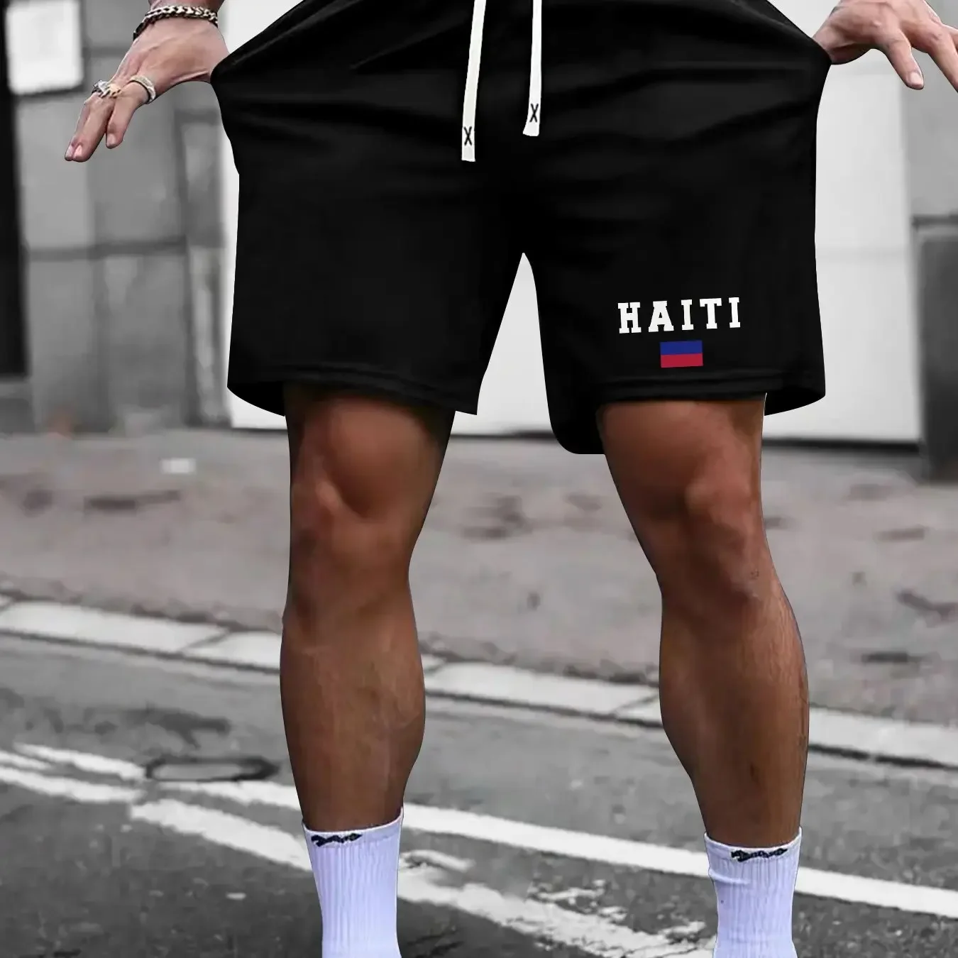 

Уникальные шорты с принтом, мужские летние трендовые спортивные брюки с пятью точками, мужские и женские пляжные брюки, удобные и универсальные повседневные брюки