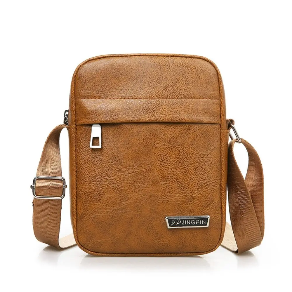 

Новая мужская сумка через плечо из искусственной кожи, водонепроницаемая сумка для телефона, сумка через плечо, большая вместительная повседневная сумка, деловая мужская сумка-мессенджер