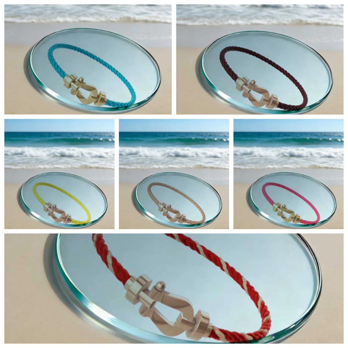 

Medium-sized titanium steel nylon rope without zirconium for women's daily wear and party gift, an exquisite present.