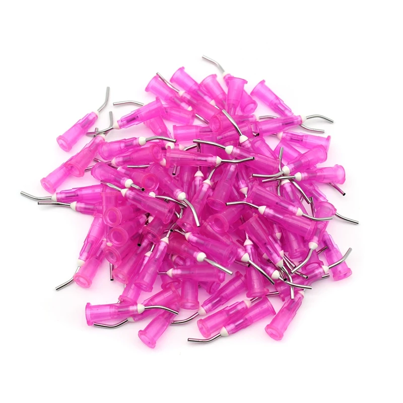 100pcs Needle Tips Dentistry Resin Acid Reagent Delievery Syringe Tip Dental Tooth Cleaning Oral Care Odontologia Probent