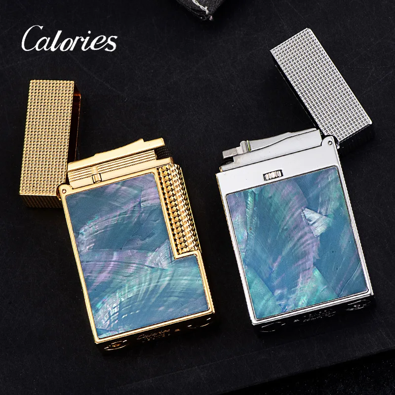 Calor S05 Double Fire Loud Sonic Lighter Deep Sea Colorful Bei Hand-inlaid Pure Copper Carving High-end Gift Lighter