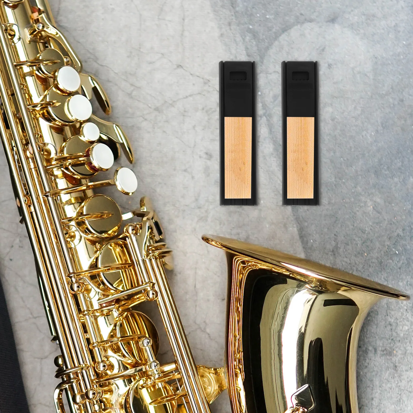 

2Pcs Durable Saxophone Whistle Protectors Practical and Premium Accessory for Students Black Saxophone Whistle Protective Clips