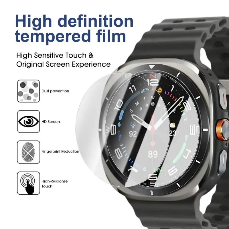 Displayschutzfolie für Samsung Galaxy Watch Ultra 47 mm, gehärtetes Glas, Schutzfolie für Samsung Watch 7 40 mm 44 mm Schutzfolie – Detail 8