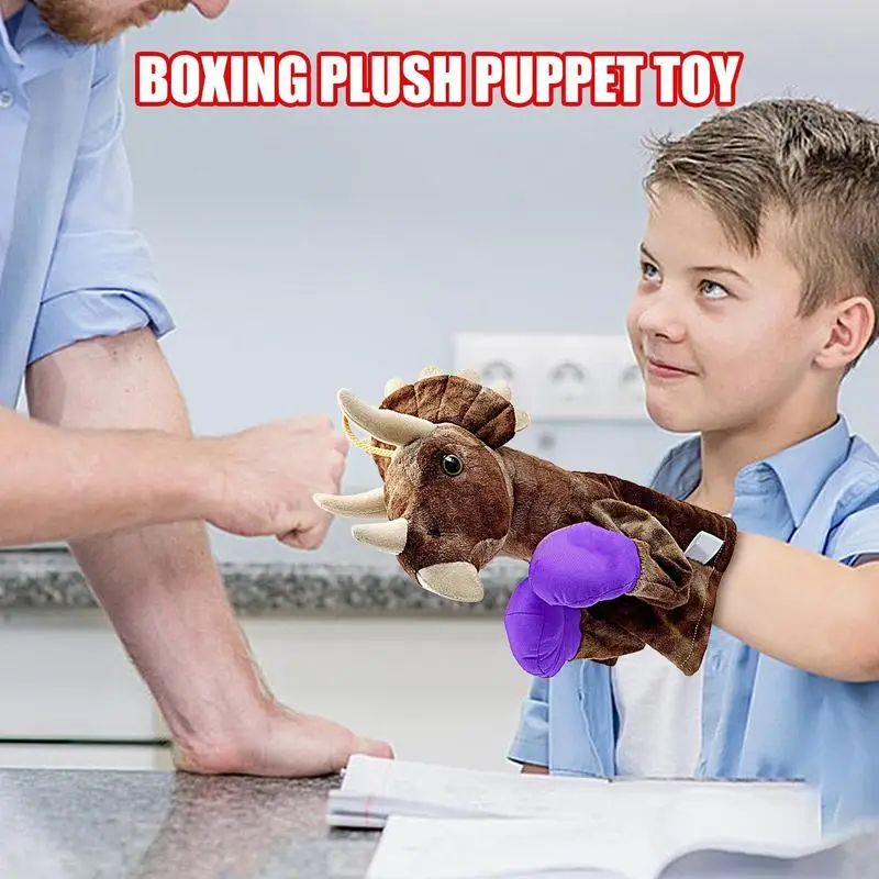 Toddler Hand Puppets Unique Animal Design Plush Toy Boxing Plush Soft And Comfortable Hand Puppets For Birthday Christmas