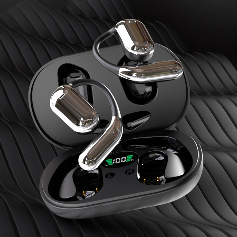 AI Translation Earphone 3-in-1 Open Ear Headphones Noise Cancelling BT Wireless Translating Headset for Travel Business Meeting