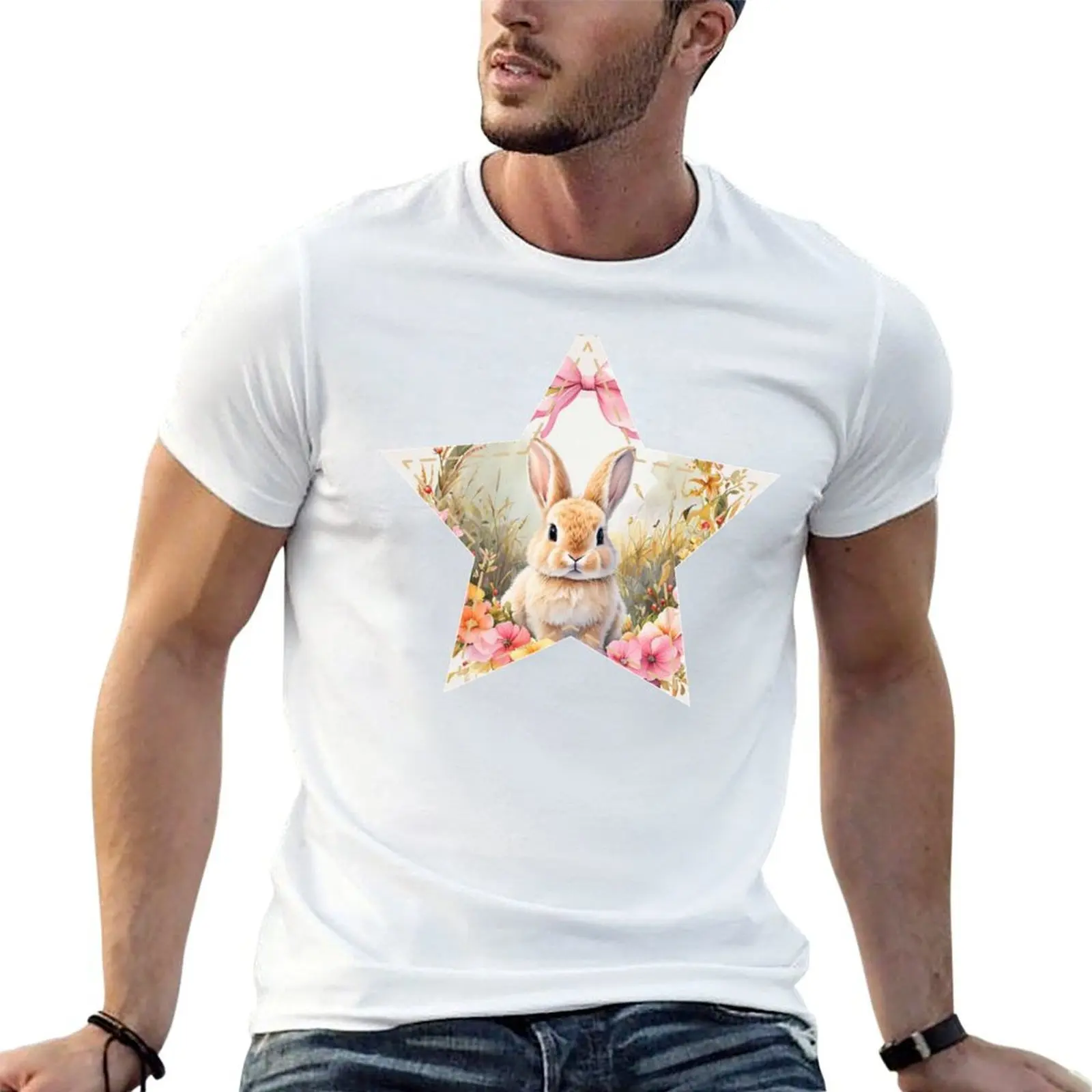 

shirt Easter Around bunny cotton t T-Shirt personalised star luxury World t Motif shirt shirt t the pack man