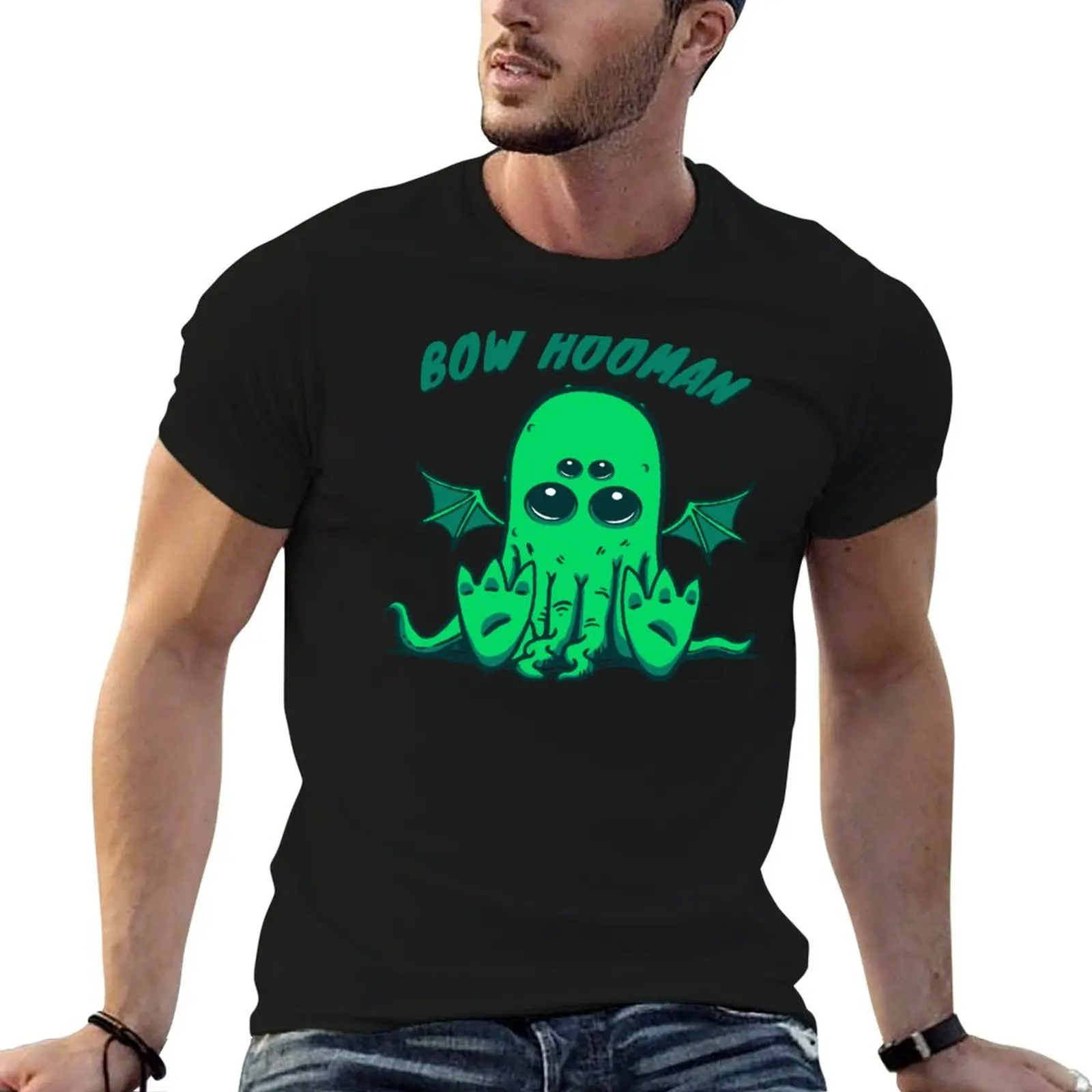 Baby Cthulhu Cute Chibi Lovecraftian Cartoon T-Shirt fashion shirts shirts graphic tee mens graphic t-shirts