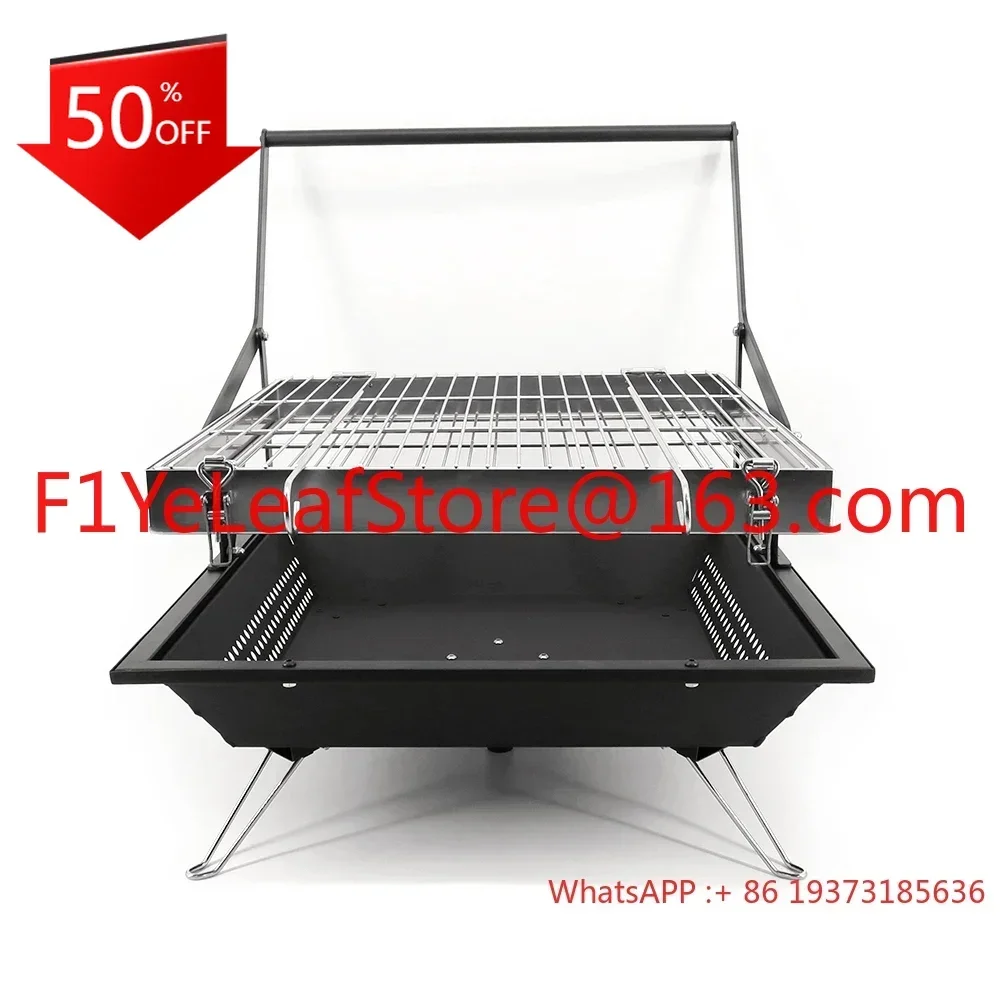 Easy Charcoal Flip Folding BBQ Grills New Portable Camping