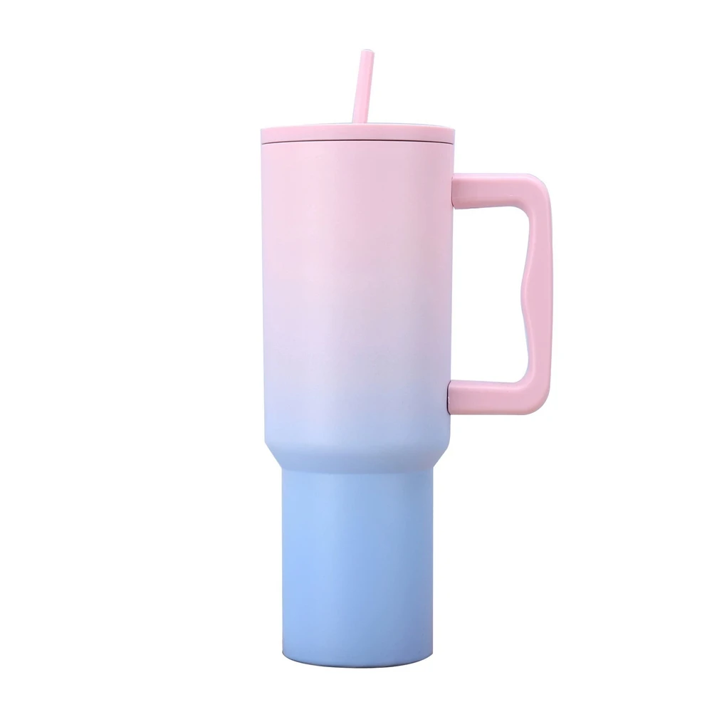 

Tumbler Cup with Straw Lid, 304 Stainless Steel Thermal Coffee Mug, Vacuum Thermos Water Bottle for Travel Office Home Car Tea
