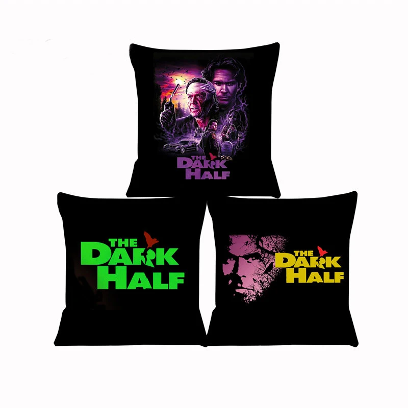 Horror Movie Cushion Cover for Sofa The Dark Half Pillow Case Cover Seat Car Throw Pillowcase 45X45cm For Home Decorative SJ-548