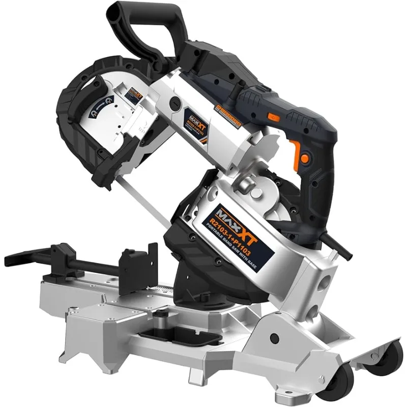 

MAXXT Band Saw with Lightweight Aluminum Base 10 Amp 5 Inch Deep Cut Variable Speed Handheld Automatic Multipurpose Cut