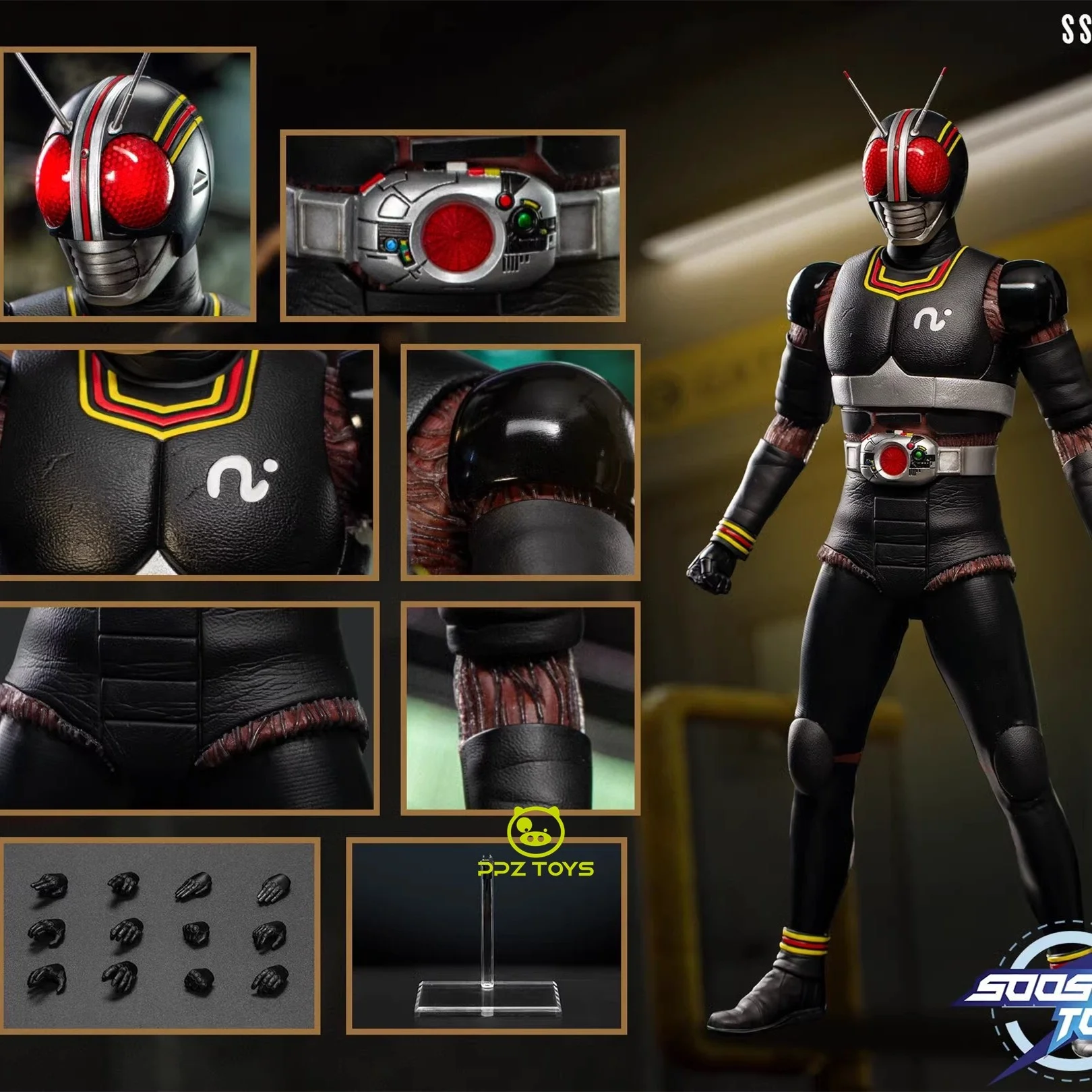 

Soosootoys 1/6 SST-069 Entury Warrior Black Soldier Action Figure