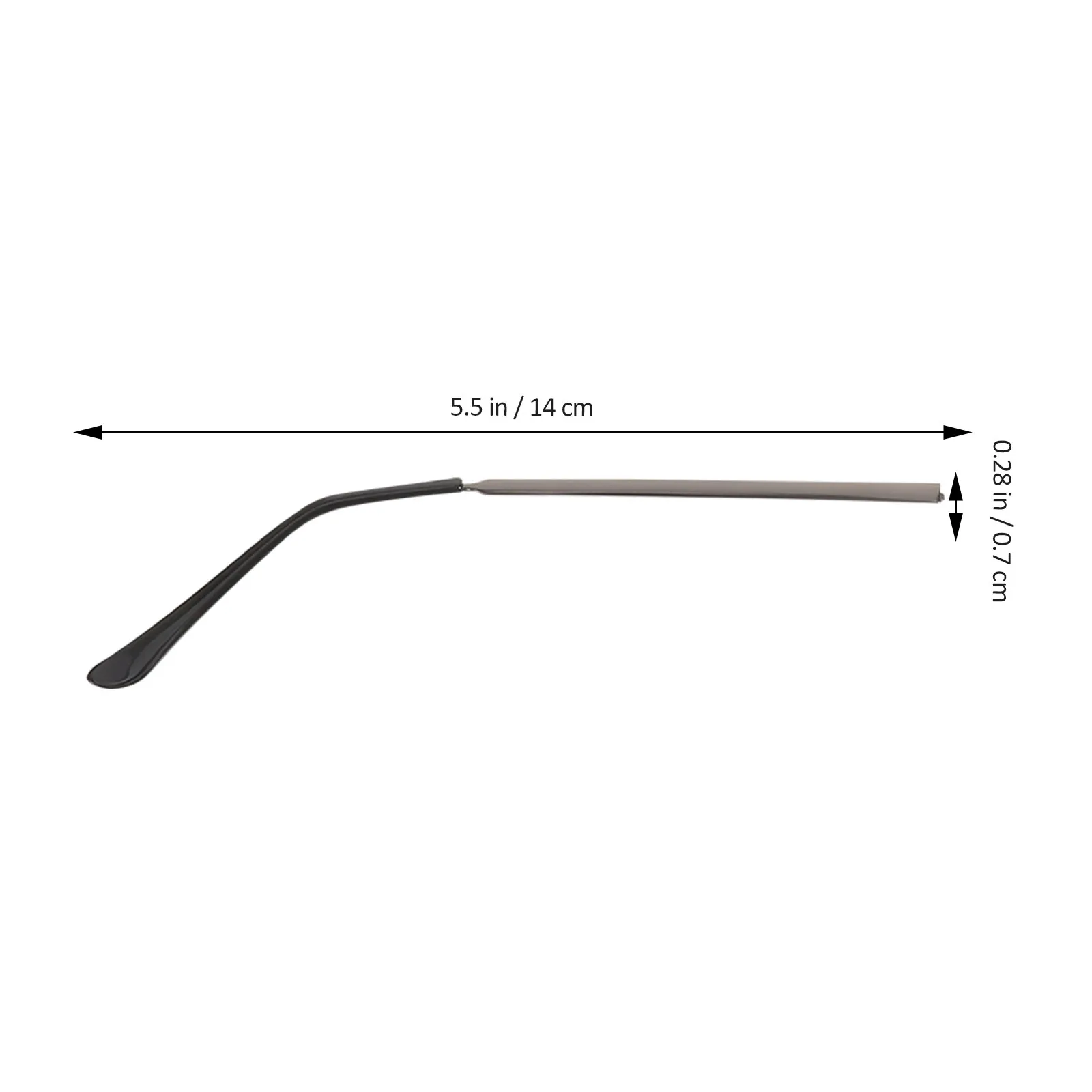 2Pair Metal Eyeglasses Replacement Temples Universal Fit for Most Frames Secure Stable Comfortable DIY Glasses Arm Repair Kit