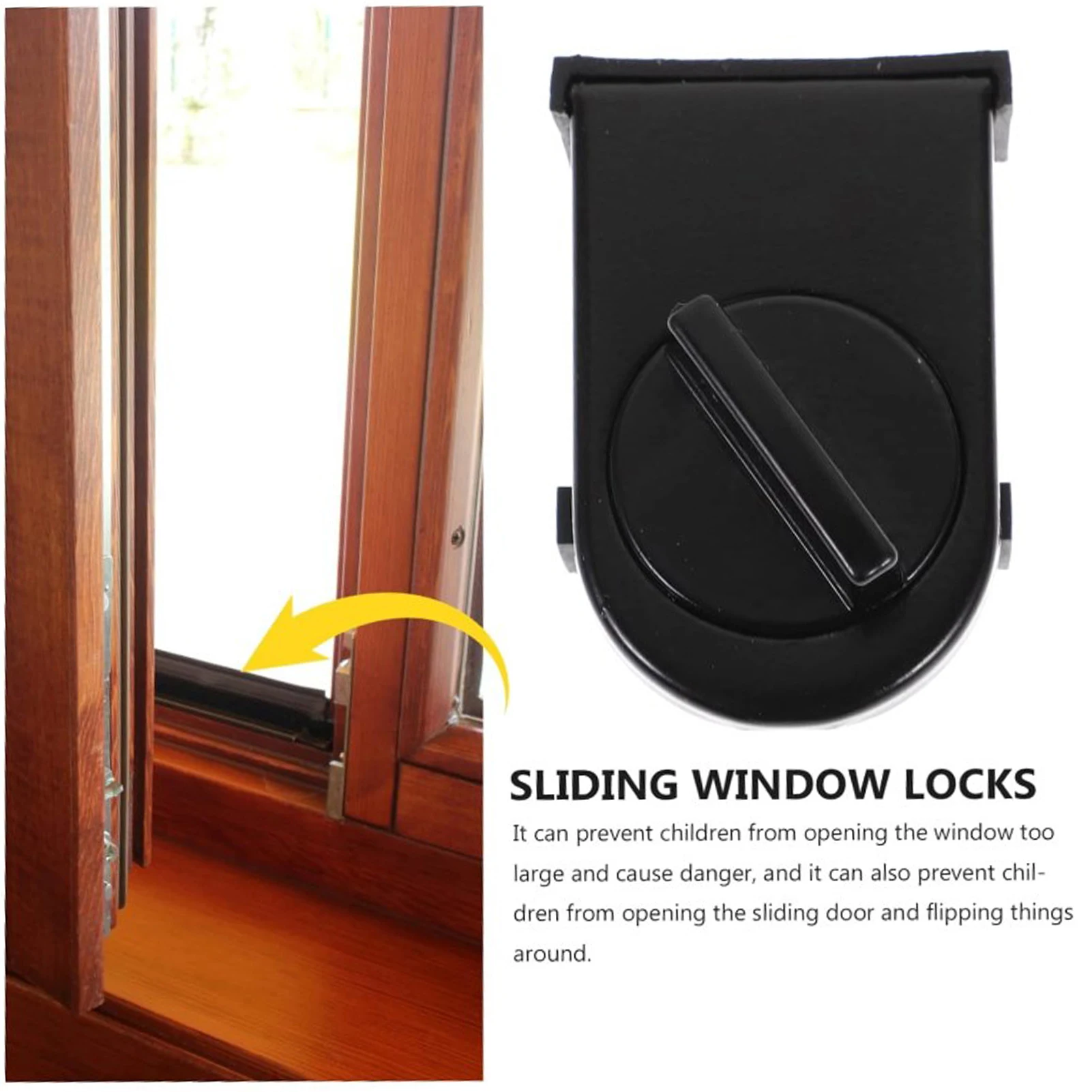 Safety Sliding Window Door Lock Baby Safe Safety Sliding Door Window Lock Suitable for Kids Babies Toddlers