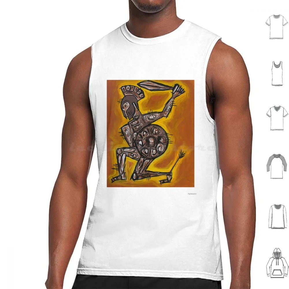 Achilles Tank Tops Print Cotton Achilles Homer The Iliad Greek History Achilles Heel Arrow Classical History Literature