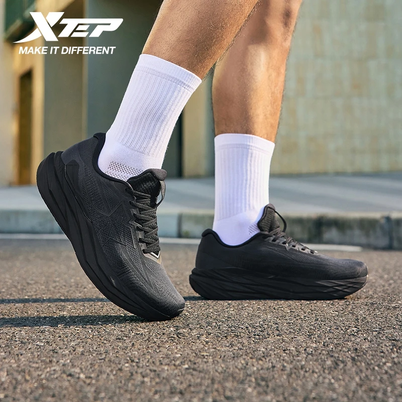 

Xtep мужские кроссовки 2025, новые зимние амортизирующие износостойкие амортизирующие спортивные кроссовки на мягкой подошве с отскоком 875419110057