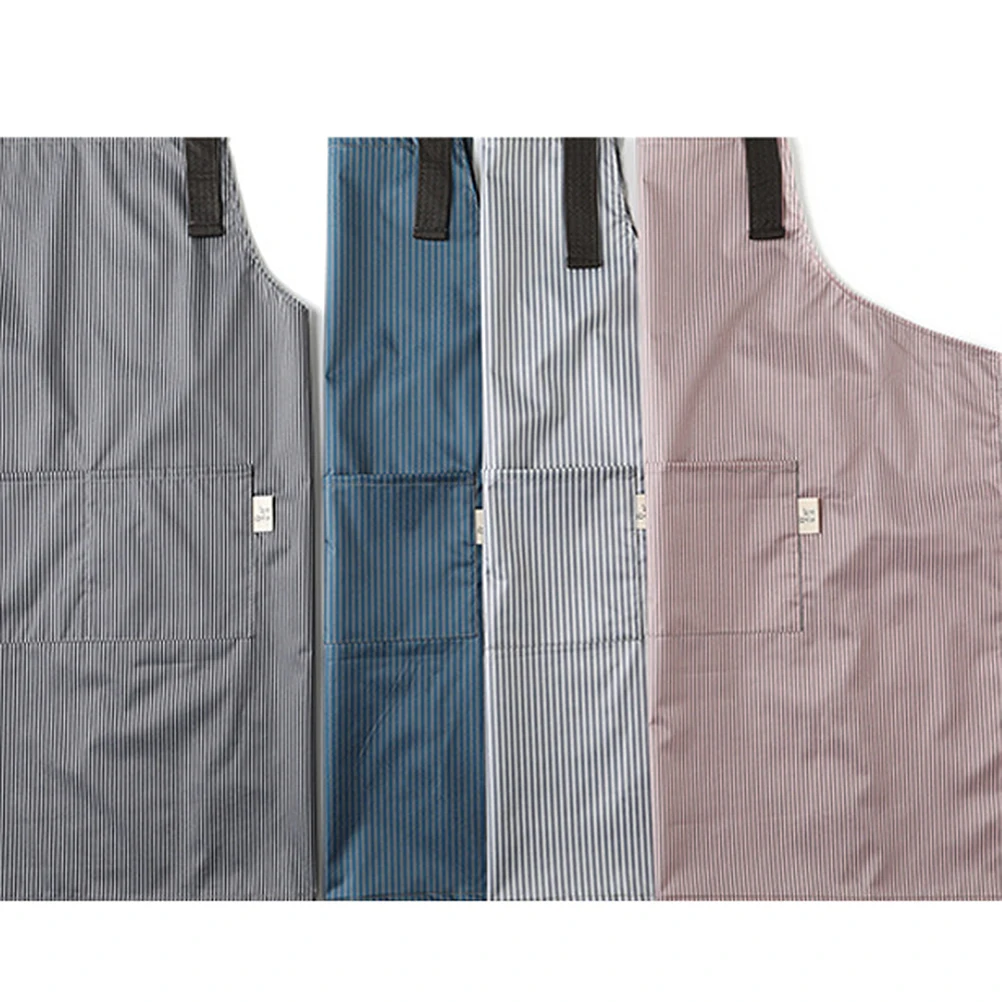 

Waterproof Apron Oilproof Cloth Kitchen Household Stripe Home Cooking Working Fashion
