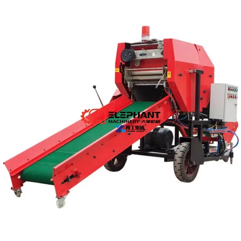 Farms Baling Machine Straw Small Round Hay Press Baler Machine Provided Rice Straw Cutting Machine for Sale