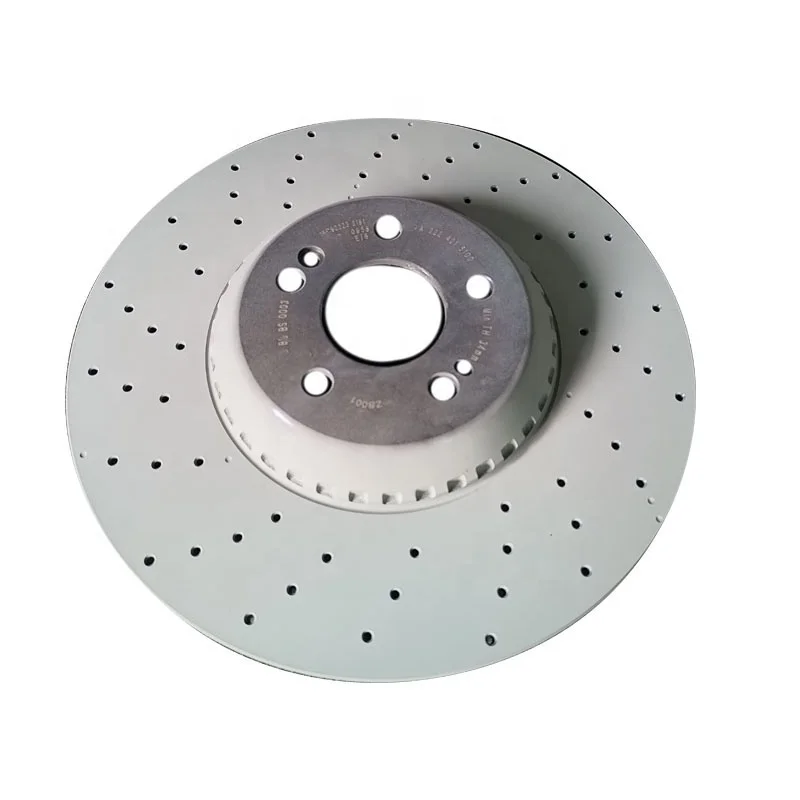 Drilled Front Disc Brake Rotor for Mercedes Benz S Class OEM A2224215100 A2224200272