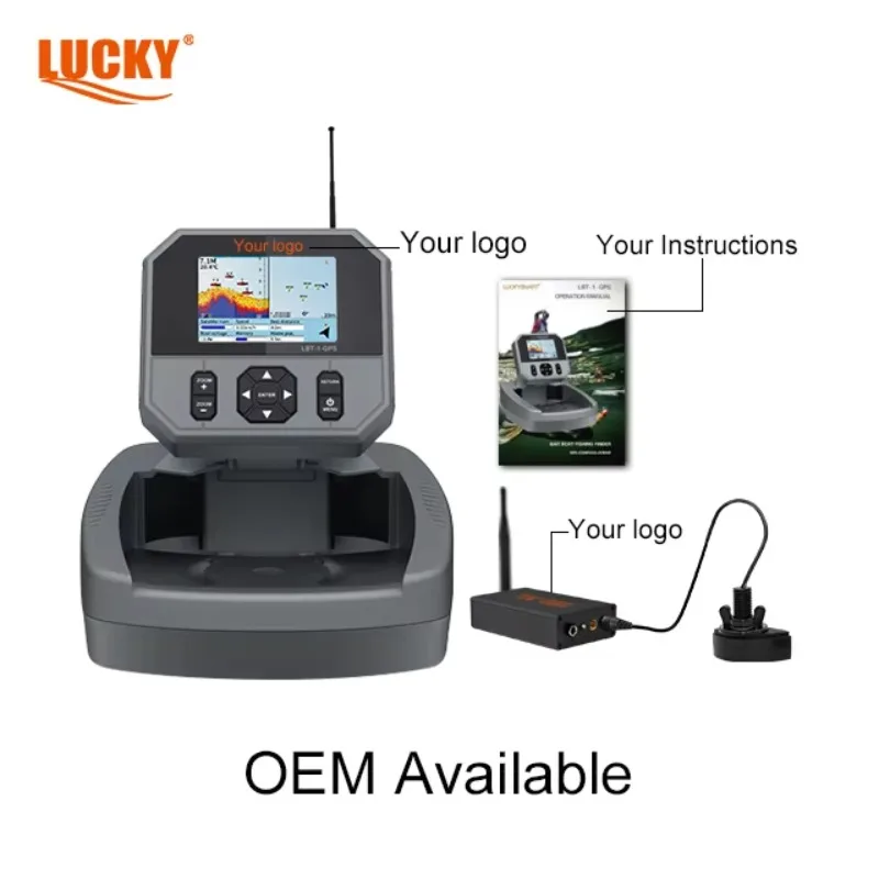 LUCKYSMART LBT-1-GPS قارب الطعم السونار GPS صيد سمك الشبوط مصنع محظوظ