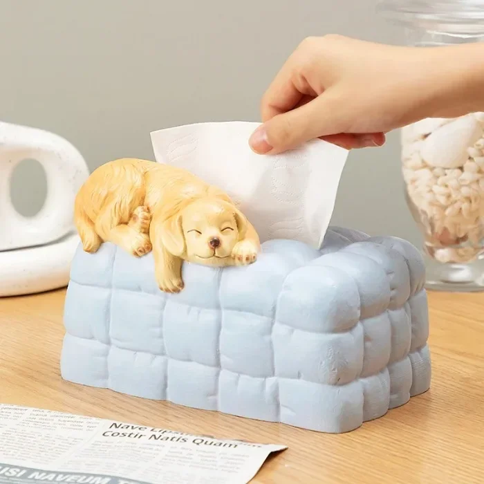 Dog Tissue Box Living Room Bedroom Creative Toilet Decorative TV Cabinet Bathroom Waterproof Pumping Carton