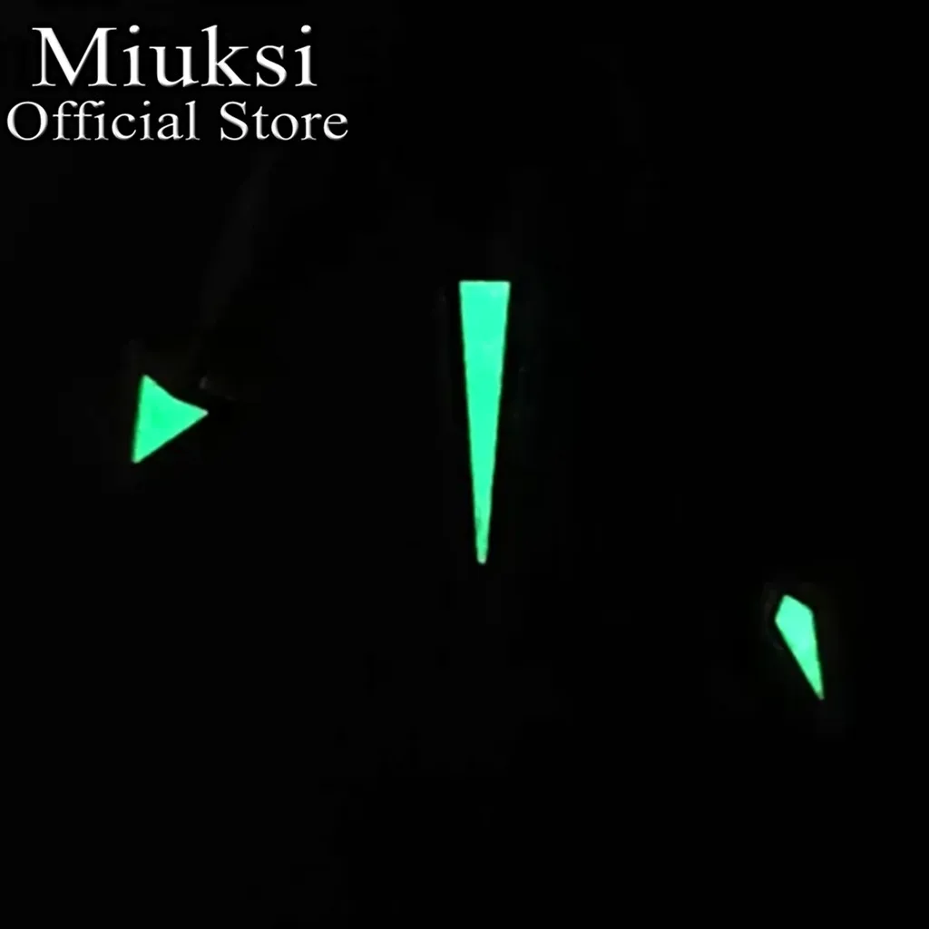 Miuksi silver blue gold watch hands green luminous fit NH35 NH36 ETA2824 2836 Miyota8205 8215 821A DG2813 3804 PT5000 movement