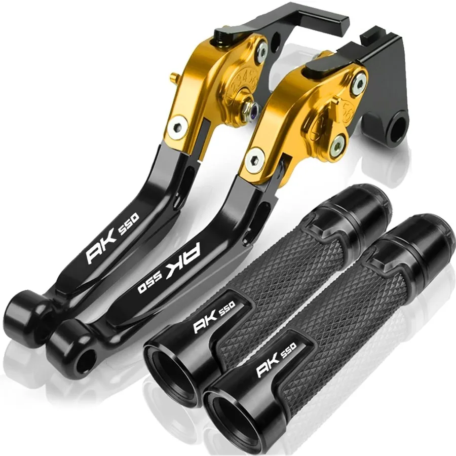 

Extendable Adjustable Foldable Clutch Brake Lever for KYMCO AK550 AK 550 All Year Motorcycle Handlebar Hand Grips with Logo CNC