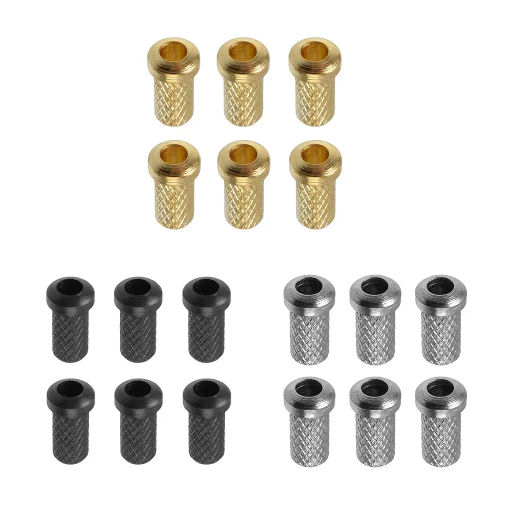 Electric Guitar Ferrules Iron Through Body Bushings High Quality String Mounting Accessories for Body Guitar