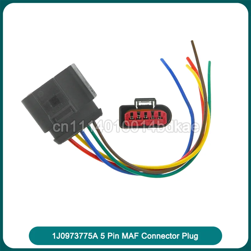 10pcs 1J0973775A 1J0 973 775A MAF Sensor Connector Pigtail Harness Plug 5 Pin Electrical Replacement System Part Auto Accessory