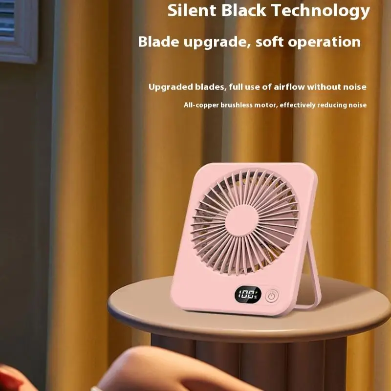 卓上扇風機 ポータブルミニ扇風機 折りたたみ式テーブルファン 5段階風量調節 USB充電式 壁掛け扇風機 学生 デスクトップ扇風機 オフィス 家庭用
