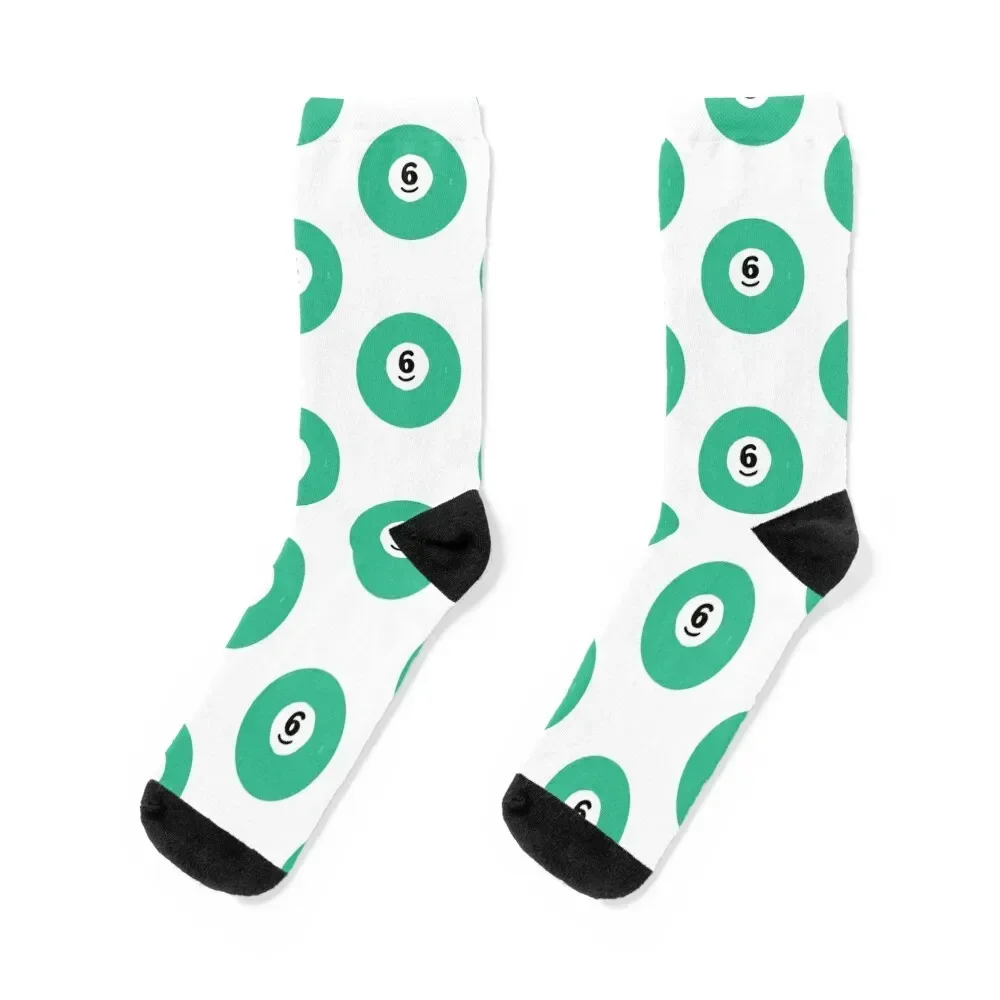 Billiard game billiard lover billiard pro Six six number Socks Toe sports essential Men Socks Women's