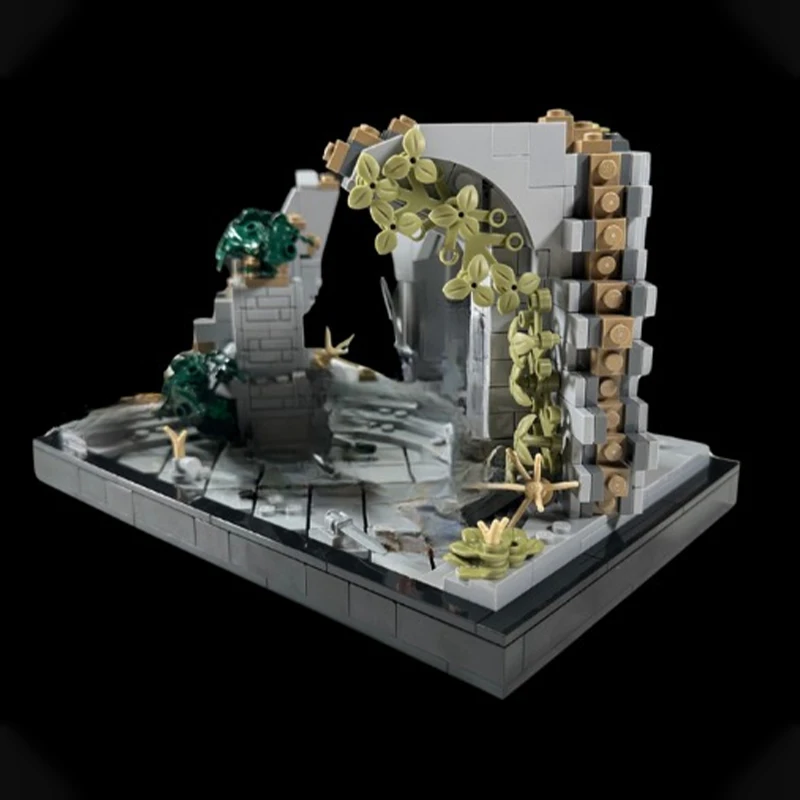 1000Pcs MOC Lordes of the Ringses Weathertop Confrontationing Epic Scene Structure DIY Model Building Blocks Birthday Toys Gift