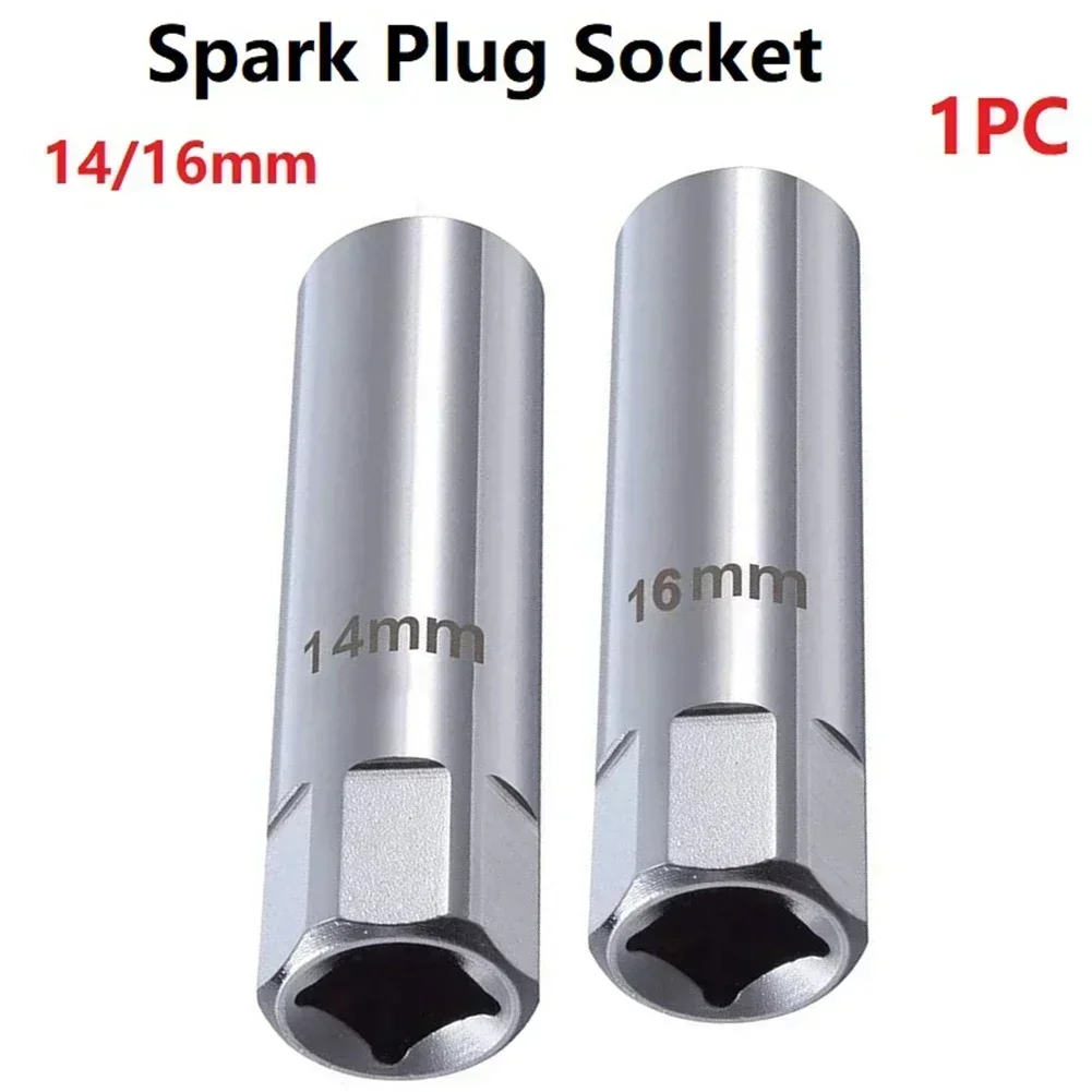 Wrench Spark Plug Socket 3/8 Inch 62mm Chrome Vanadium Steel Silver Sleeve Socket 12-point Tool 2021 New Cheap