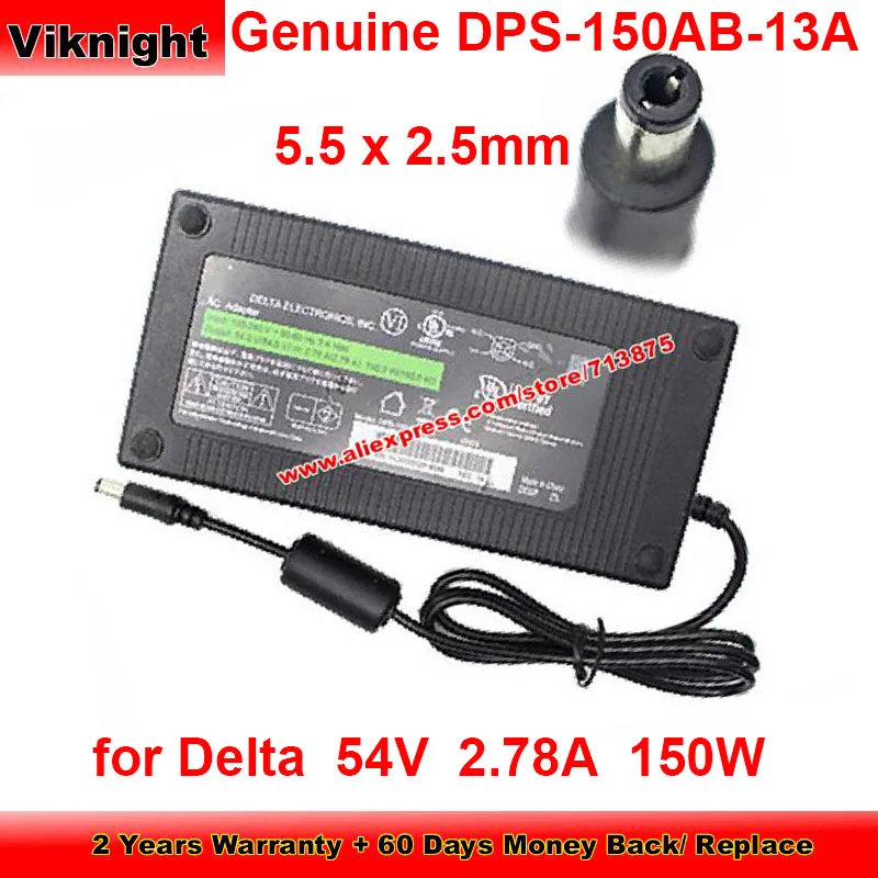 

Genuine DPS-150AB-13A Ac Adapter for Delta 54V 2.78A 150W Charger HLAD2032018096 with 5.5x2.5mm Tip Power Supply