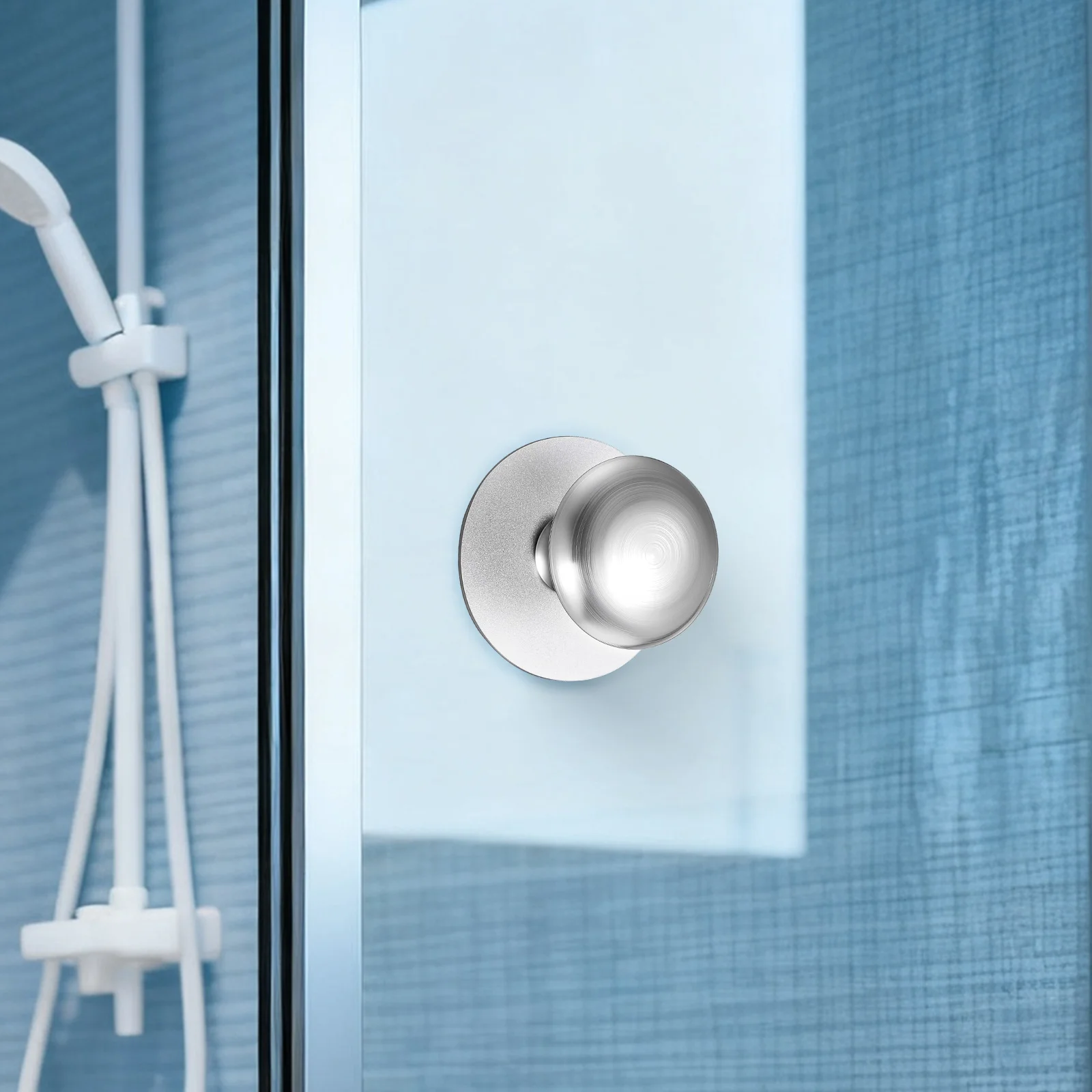 

2pcs Shower Grab Bar: Self Adhesive Cabinet Handles For Drawers Glass Doors No Drill Mounting Rent Friendly Suction Cup Pulls