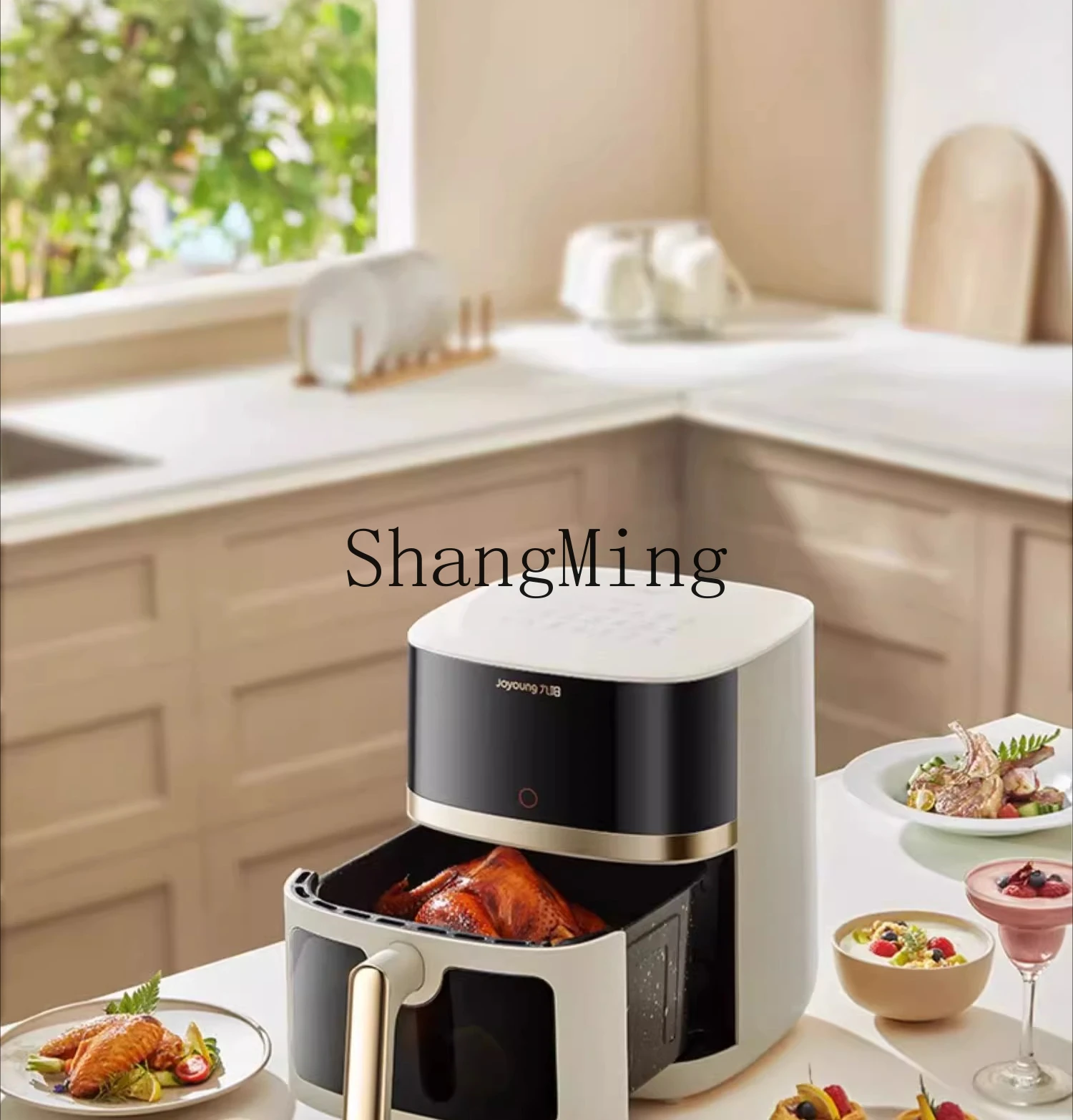 مقلاة كهربائية منزلية ذات سعة كبيرة من ZYY بدون دوران، ماكينة طهي فرن كهربائي متعددة الوظائف