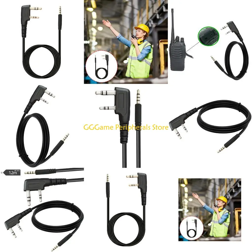 

U55B 1,2-метровый кабель связи K с разъемом 3,5 мм, звуковой порт, внешние усилители, провод для автомобильных и портативных