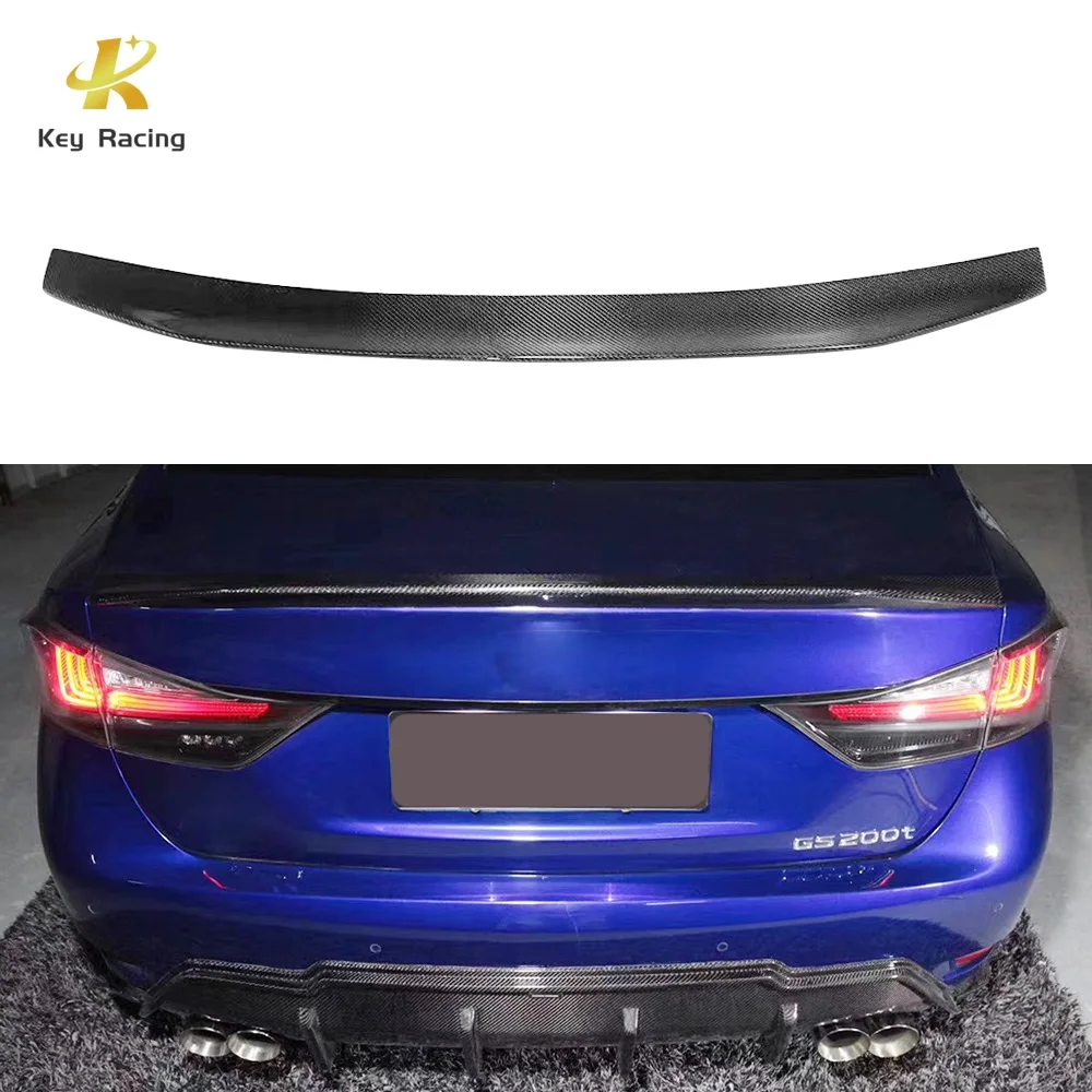 Car Accesorie Fit For Lexus GS Carbon Fiber Rear Spoiler Wing