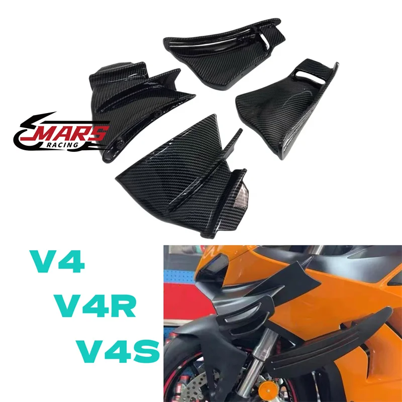 

Fits for DUCATI Panigale V4 V4S V4R 2018-2022 motorcycle accessories wing fairing front aerodynamic spoiler winglet dynamic wing