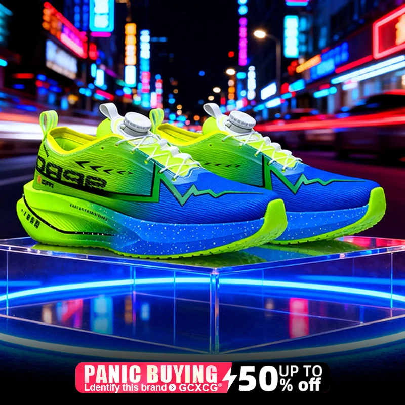 

Men Marathon Running Shoes Carbon Board Speciality Sports Breathable Lightweight Women's Comfortable Athletic Nonskid Sneakers