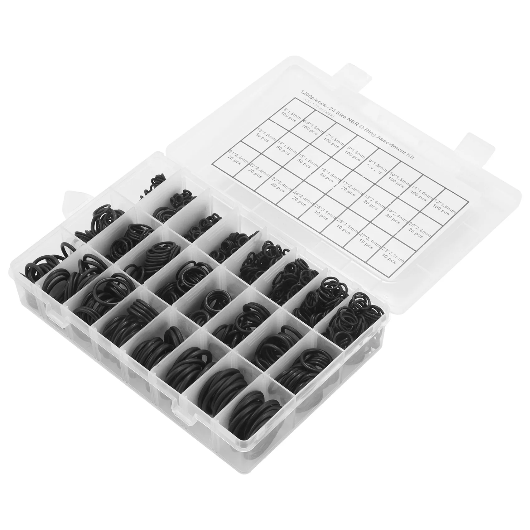 

Уплотнительное кольцо NBR, толщина 1200 мм, 1,5 мм, 2,4 мм, 3,1 шт.