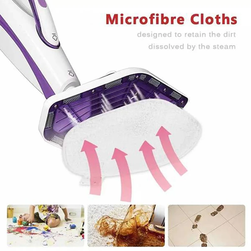 14PCS Washable Steam Replacement Mop Pad for Smart 100 Vacuum Cleaner Steam