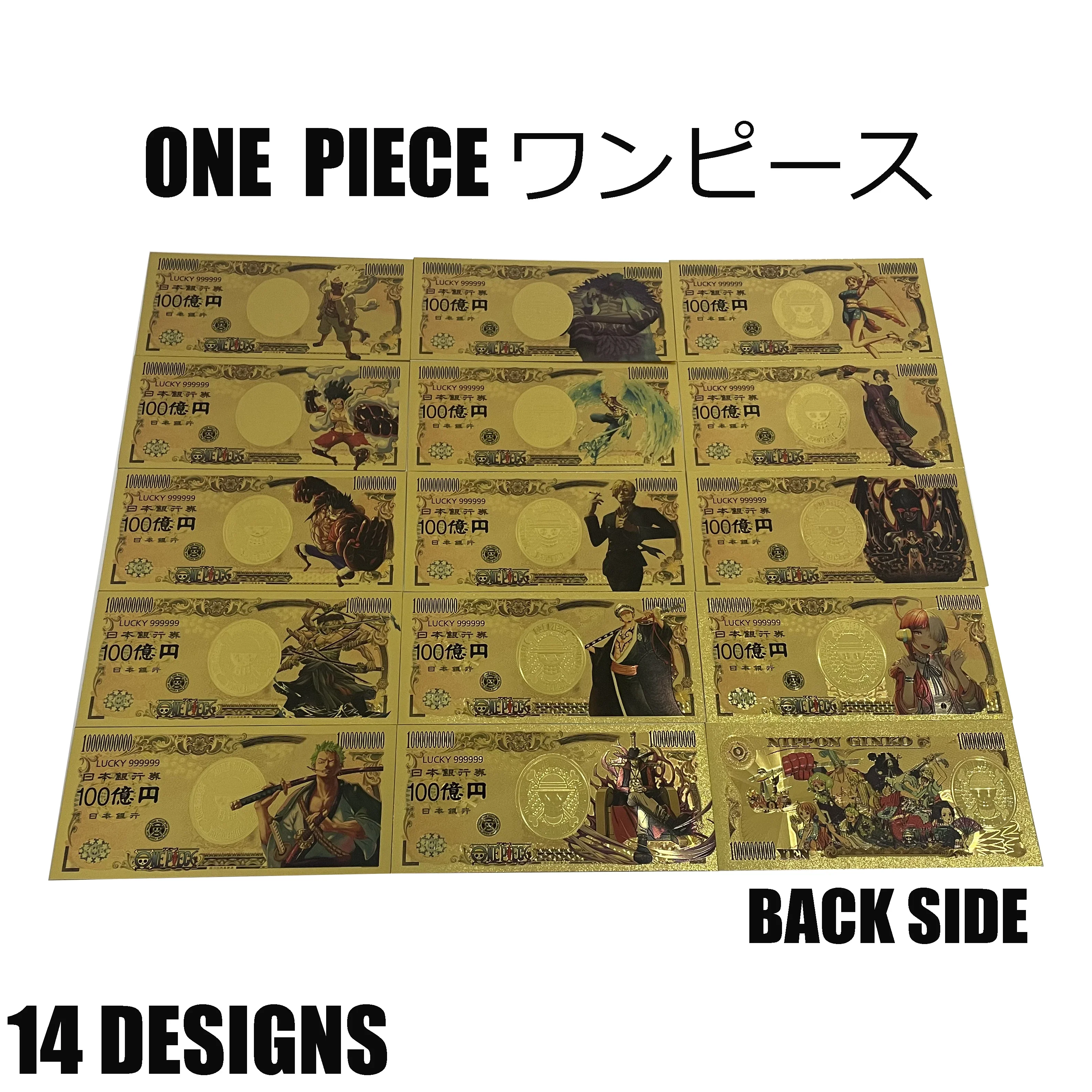 Manga2 OP 1 Piece Gold banknotes Anime Gifts and Collection