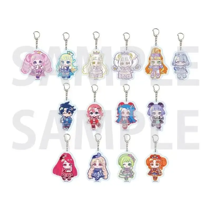 Anime Himitsu no AiPri Acrylic Pendant Keychains Cosplay Himari Aozora Mitsuki Hoshikawa Tsumugi Suzukaze Characters bag charm
