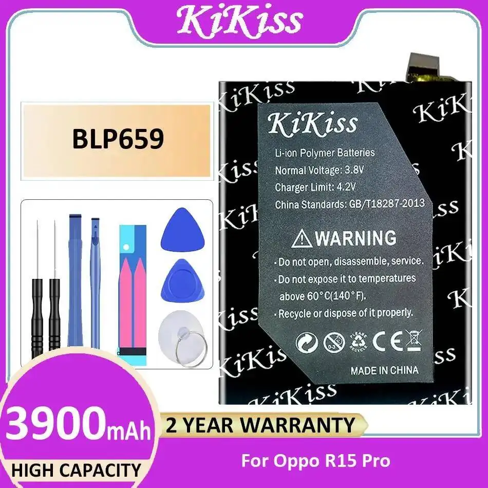 Reliable Power Supply 3900Mah BLP659 Mobile Phone Battery For Oppo R15 Pro High-Capacity