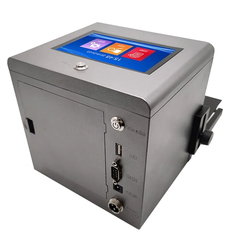 Semi-Automatic Desktop Inkjet Printer Logo Static Code Date Paper metal glass Printing Machine